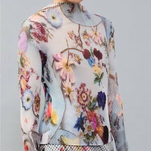 Floral Print Women's Blouse